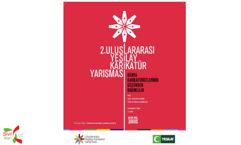 2. Uluslararası Yeşilay Karikatür Yarışmasına başvurular başladı