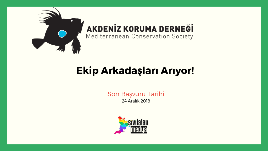 Akdeniz Koruma Derneği Ekip Arkadaşları Arıyor!