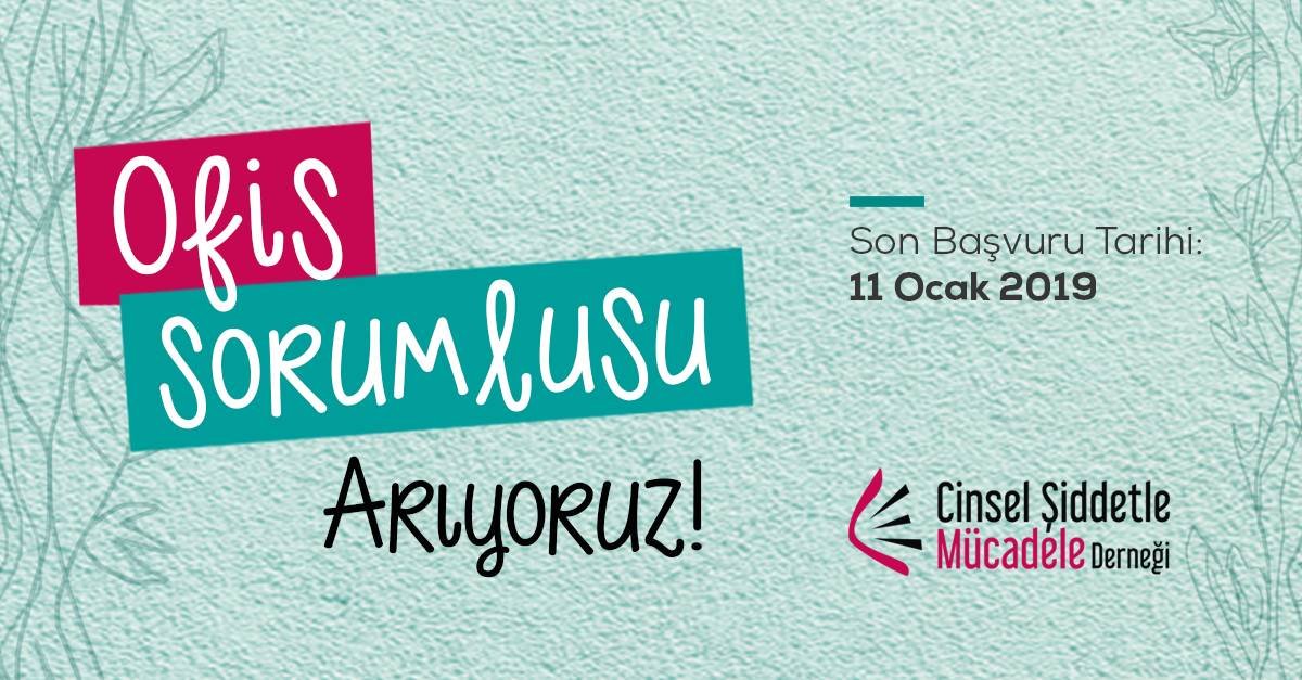 Cinsel Şiddetle Mücadele Derneği Ofis Sorumlusu Arıyor!