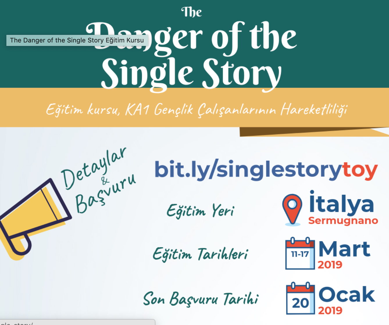 The Danger of the Single Story Eğitim Kursu