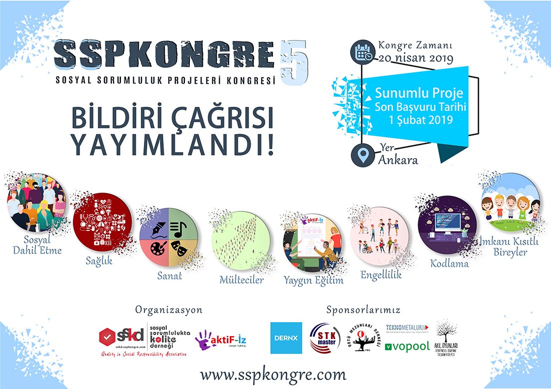 5. Ulusal Sosyal Sorumluluk Projeleri Kongresi Bildiri Çağrısı