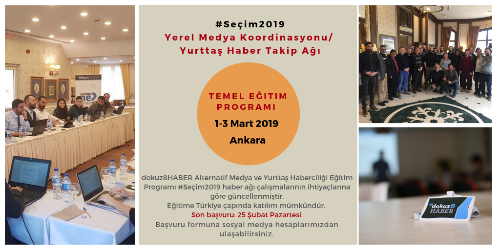 dokuz8HABER #Seçim2019 odaklı Temel Eğitim Programı 1-3 Mart'ta Ankara'da düzenlenecek.