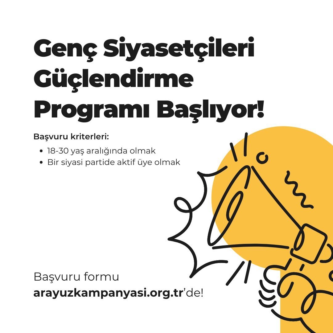 Genç Siyasetçileri Güçlendirme Programı Başlıyor