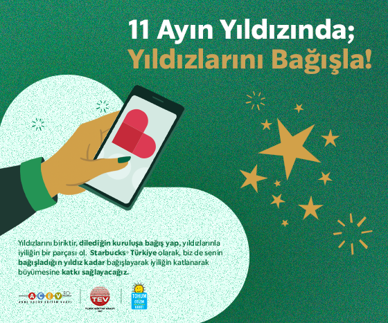 Starbucks’ta Yıldızlar İyiliğe Dönüşmeye Devam Ediyor