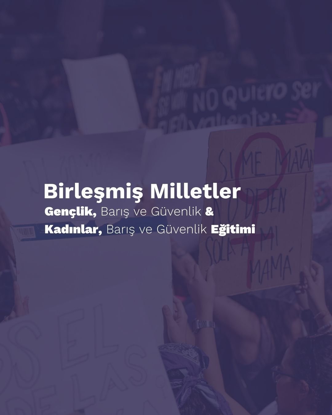 Davetlisiniz: Gaziantep- Birleşmiş Milletler Gençlik, Barış ve Güvenlik & Kadınlar, Barış ve Güvenlik Eğitimi
