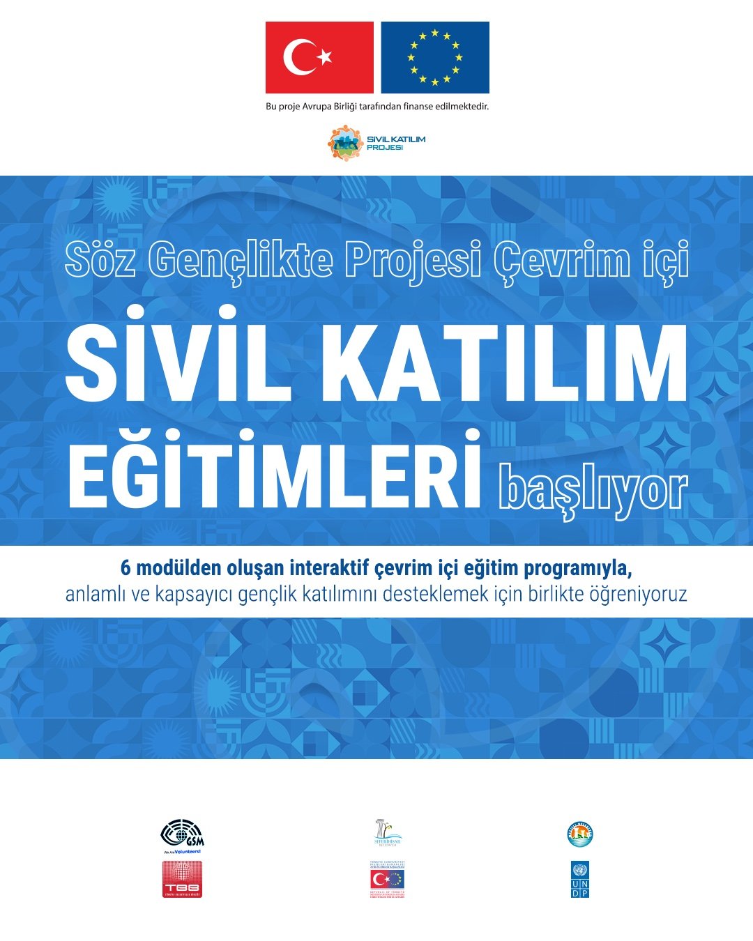 Söz Gençlikte Projesi Sivil Katılım Eğitimleri Başlıyor