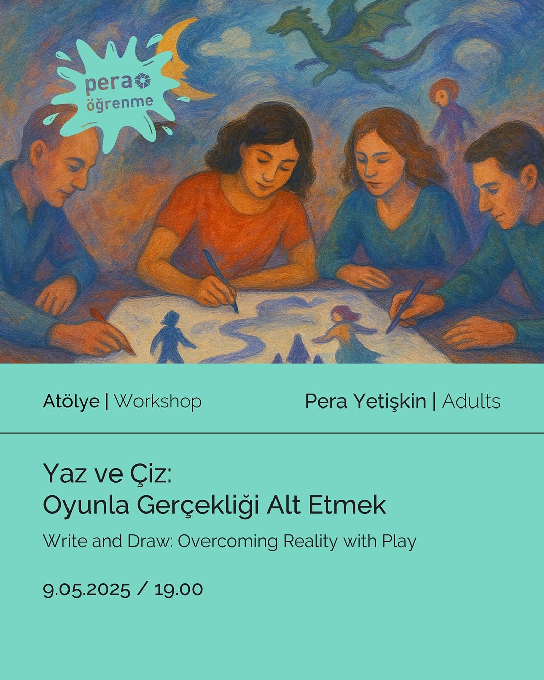 Yaz ve Çiz: Oyunla Gerçekliği Alt Etmek Atölyesine Davetlisiniz