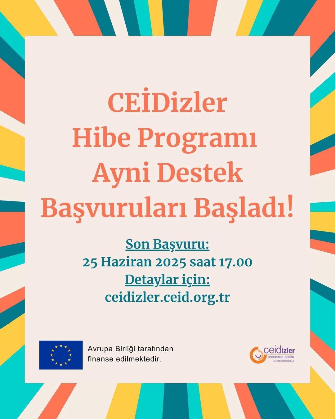 CEİDizler Hibe Programı Başvuruları Başladı