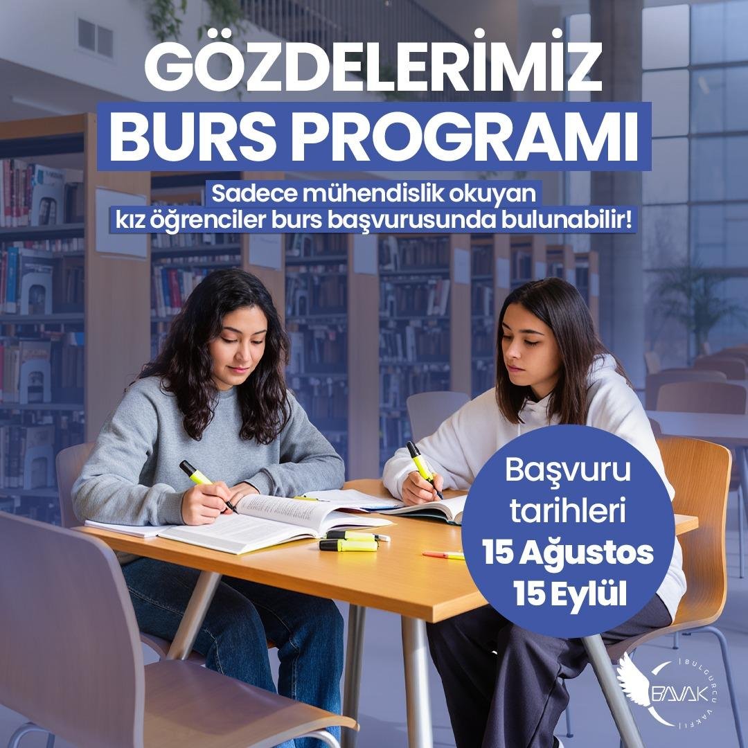 Bulgurcu Vakfı GÖZDE'lerimiz Projesi Bursu Başvuruları Açıldı