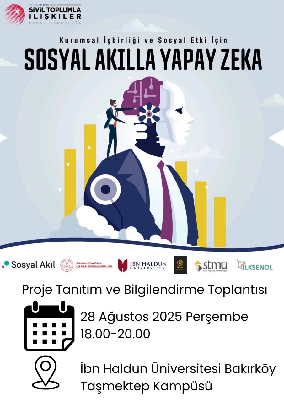 Kurumsal işbirliği ve Sosyal Etki İçin Sosyal Akılla Yapay Zeka Projesi İçin Geri Sayım Başladı