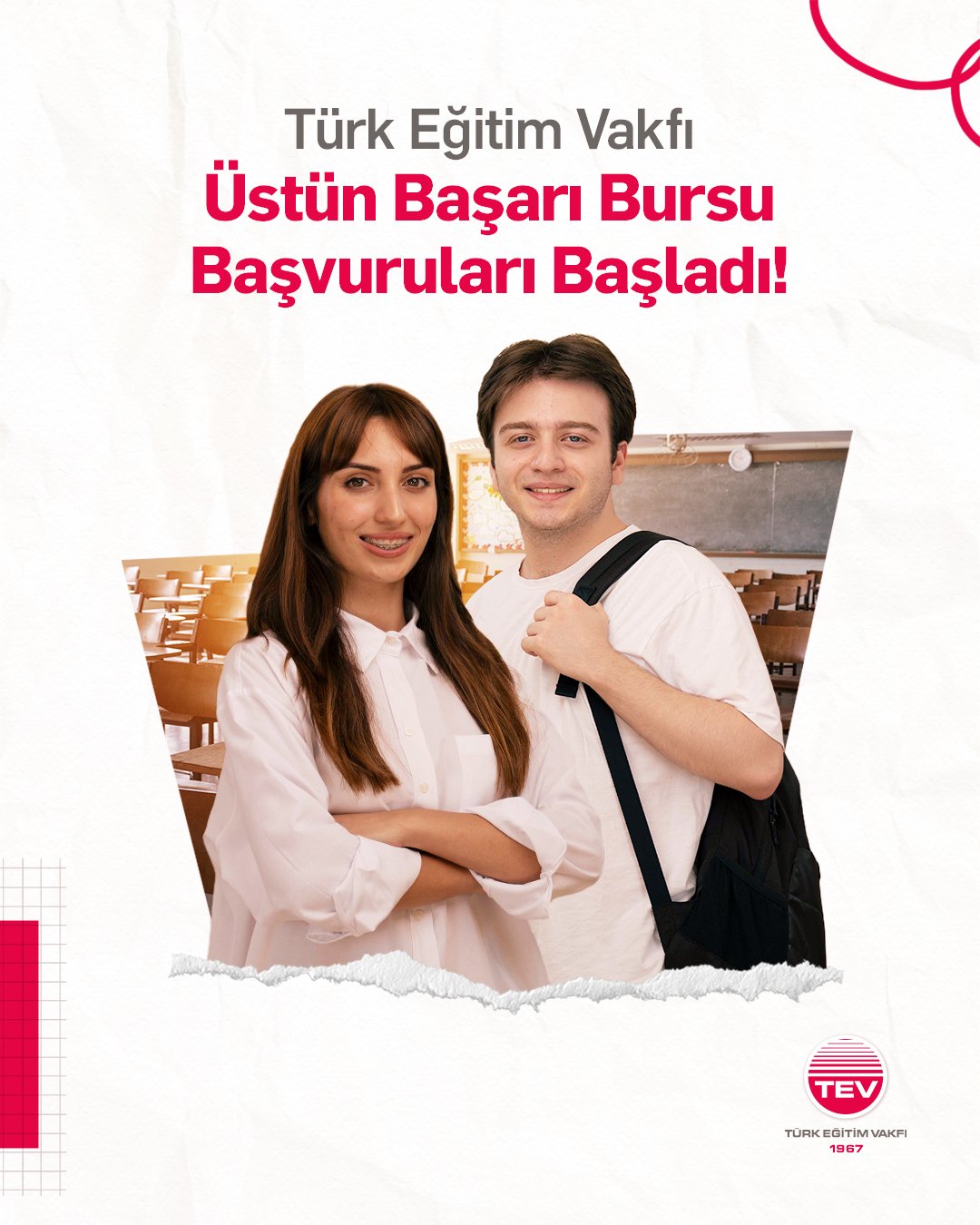 Türk Eğitim Vakfı(TEV) Üstün Başarı Bursu Başvuruları Başladı